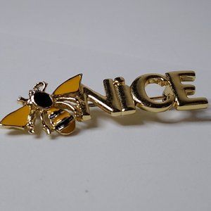Vintage Bee Nice L'razza Brooch